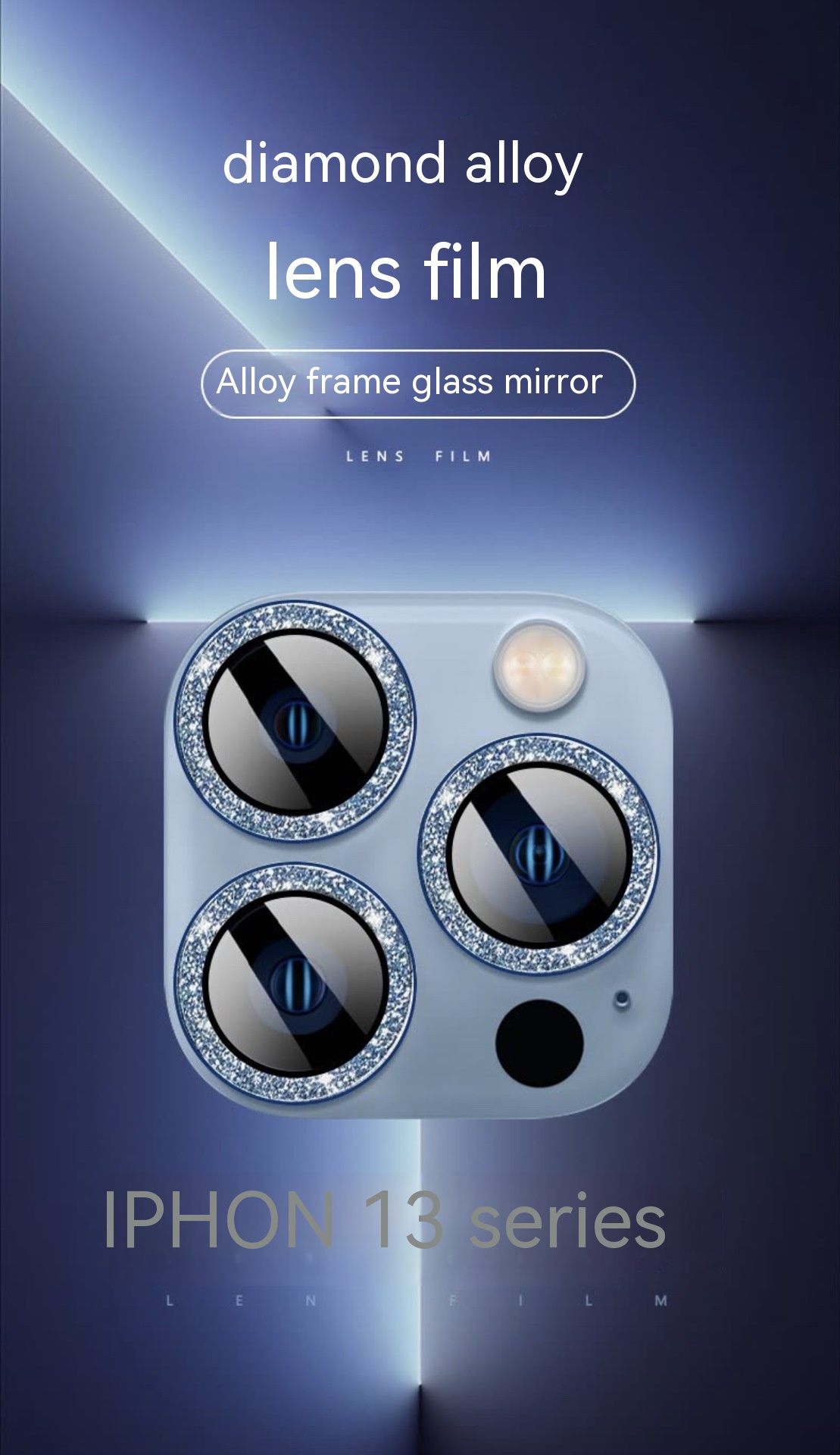 Mobile Phone Rhinestone Lens Protector - Thumbnail 3