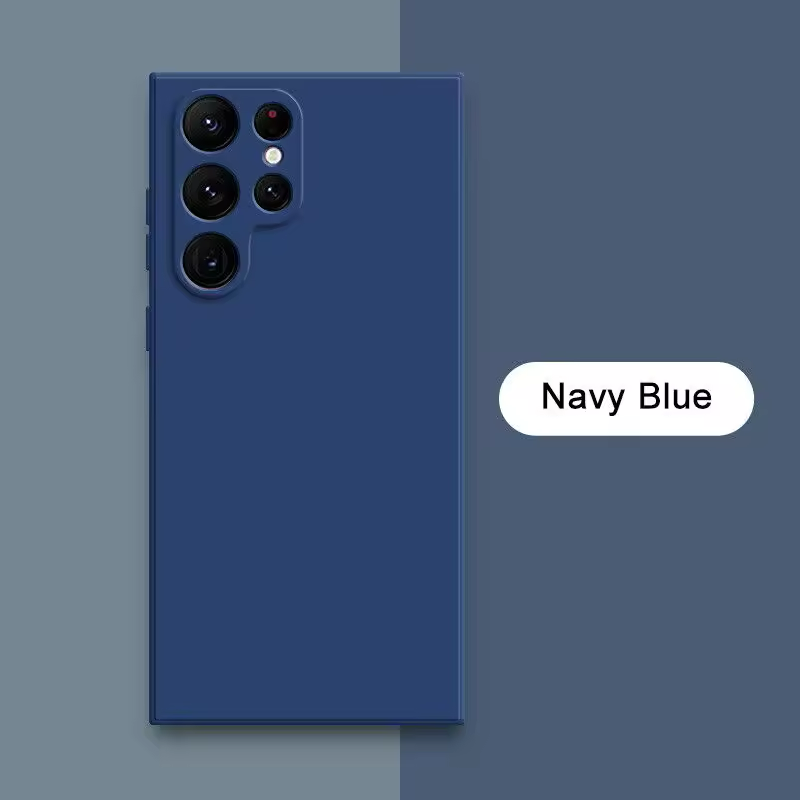 Square Liquid Silicone Case For Samsung Galaxy S24 S23 S22 Ultra S21 S20 FE Plus A52 S25 Camera Protection Soft Candy Case Cover - Thumbnail 4