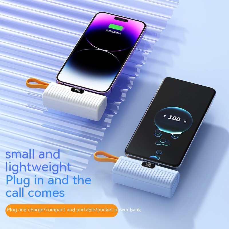 Compact Portable Capsule Power Bank - Thumbnail 2