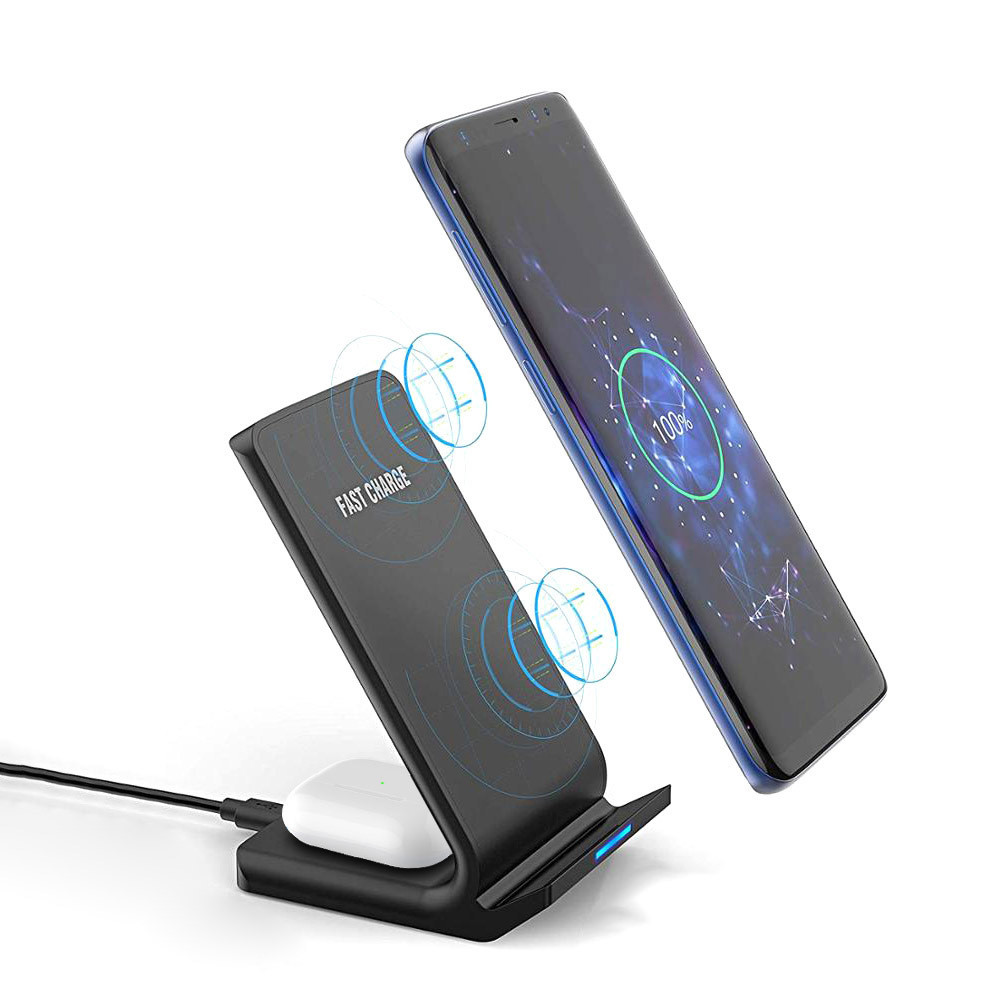 Wireless smart vertical mobile phone charger fast charge suitable for mobile phones