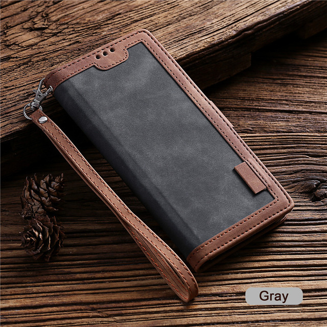 Leather Case For Samsung Galaxy S20FE A52 A72 A51 A71 A02S A42 A32 A01 A12 A21 A31 A41 A50 A70 A20 E A10 S A40 Flip Wallet Cover - Thumbnail 3