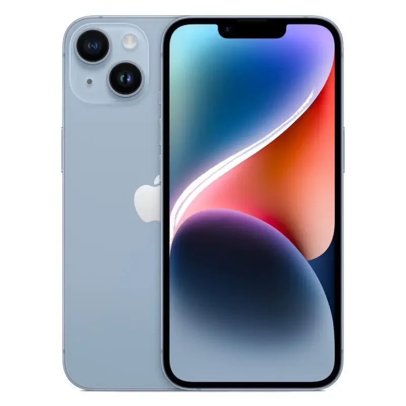Original iPhone 14 Dual eSIM Cellphone 128GB ROM 6.1" Super Retina OLED Face ID A15 Original 5G Phone - Thumbnail 2