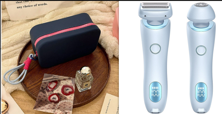 2 In 1 Hair Removal Epilator USB Rechargeable Trimmer Women Body Razor Face Leg Armpit Bikini Hand Pubic Shaver Hair Remover - Thumbnail 10