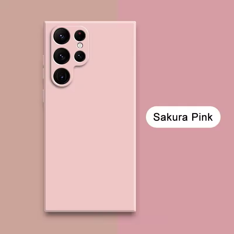 Square Liquid Silicone Case For Samsung Galaxy S24 S23 S22 Ultra S21 S20 FE Plus A52 S25 Camera Protection Soft Candy Case Cover - Thumbnail 10