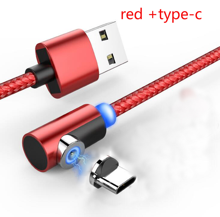 Nylon Braided Magnetic Mobile Phone Type-C Charging Cable - Thumbnail 5