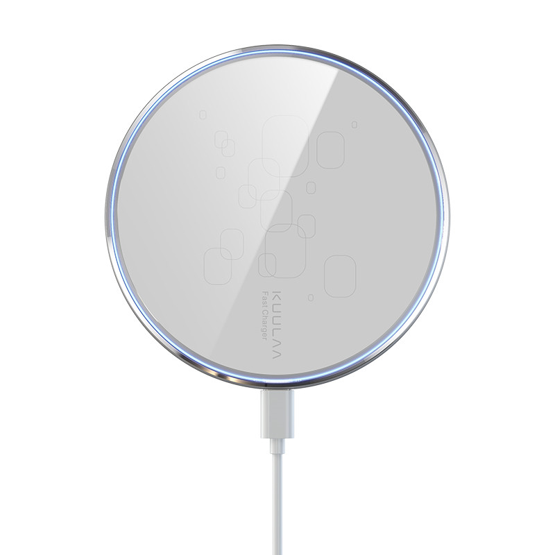 Wireless Charger Desktop Disc Ultra-thin Fast Charge Mobile Phone Wireless Charger - Thumbnail 6