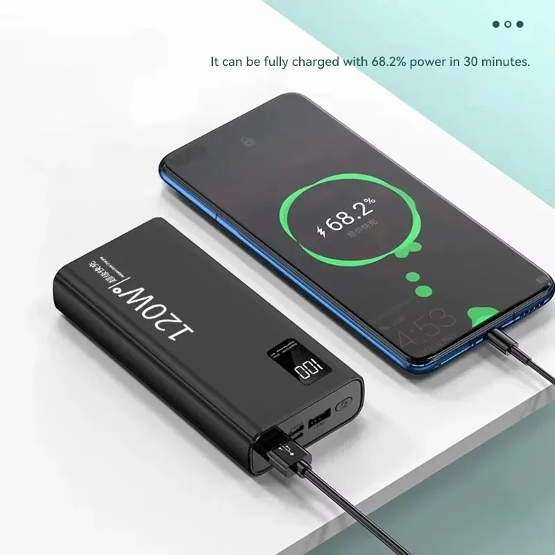 Xiaomi 500000mAh Power Bank High Capacity PowerBank 120W Fast Charging Portable External Battery Charger For iPhone Samsung