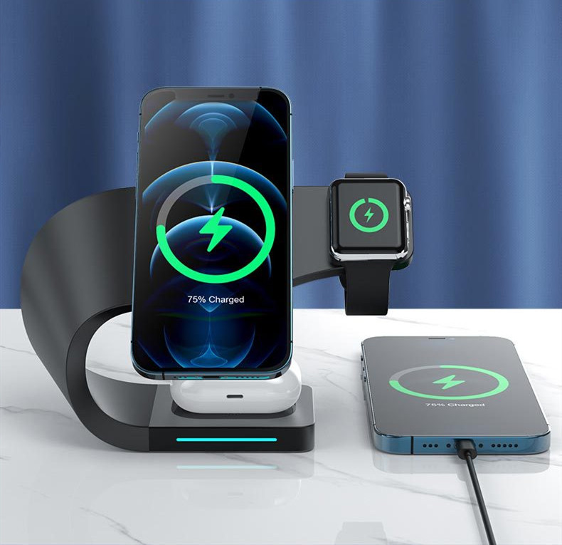 Multi-function Charging Stand Magnetic Wireless Charging 15W Fast Charging - Thumbnail 3