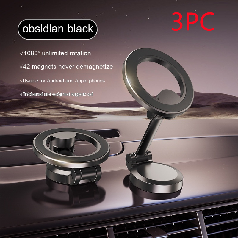 Magnetic Car Phone Mount All-Metal Foldable Phone Holder For Car Strongest Magnet Dashboard Phone Mount For Phone - Thumbnail 11