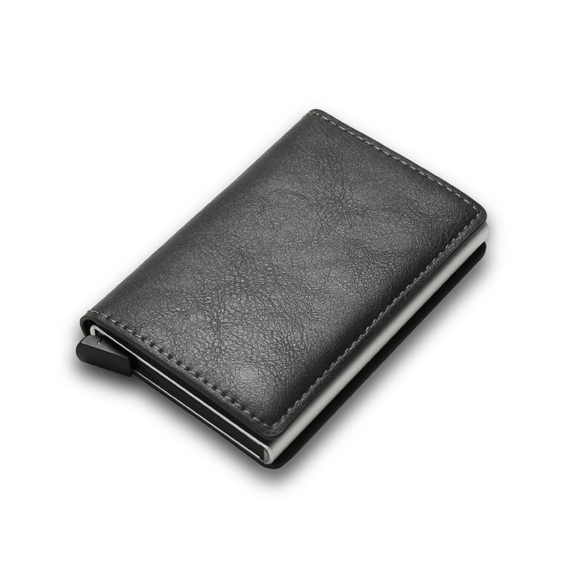 RFID Carbon Fiber Men's Wallet Aluminum Alloy - Thumbnail 3