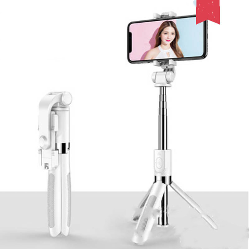 Compatible with Apple, Tripod Selfie Stick Mobile Universal Live Triangle Bracket One Bluetooth Selfie Artifact - Thumbnail 16