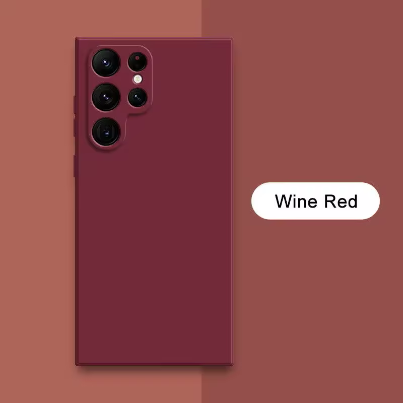 Square Liquid Silicone Case For Samsung Galaxy S24 S23 S22 Ultra S21 S20 FE Plus A52 S25 Camera Protection Soft Candy Case Cover - Thumbnail 13