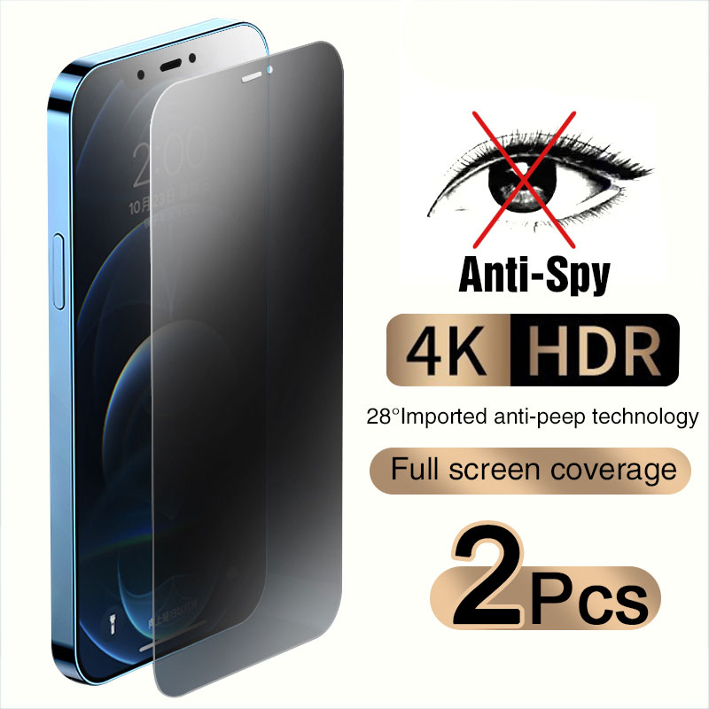 Mobile Phone Anti-peeping Tempered Glass Full Screen - Thumbnail 3