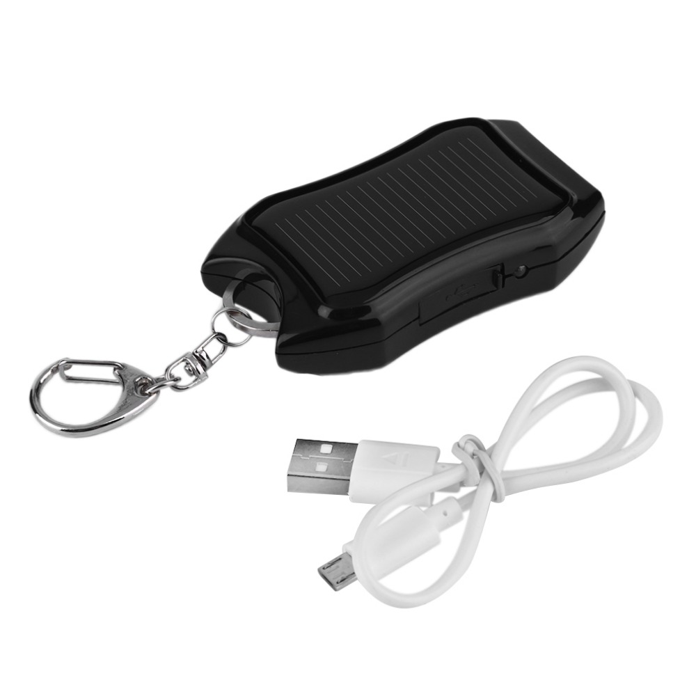 Solar Mobile Phone Power Bank Flashlight Keychain Power - Thumbnail 2