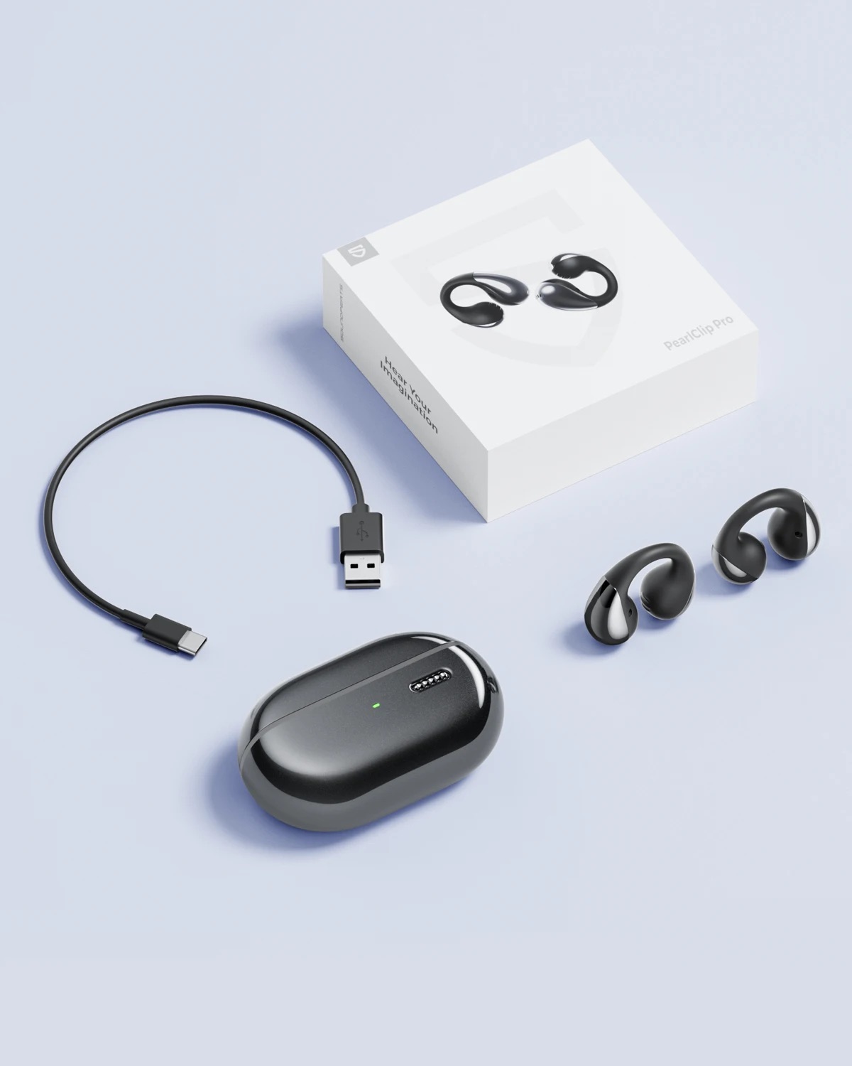 SoundPEATS PearlClip Pro Wireless Earphones Bluetooth 5.4 Opean-Ear Earbuds With AI ENC Clear Call, Multipoint Connection, IPX5 - Thumbnail 2