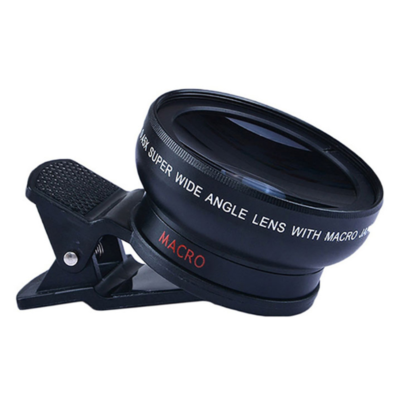 Mobile phone lens 0.45Xwide angle 12.5 times the macro external lens photography camera universal HD Combo - Thumbnail 4