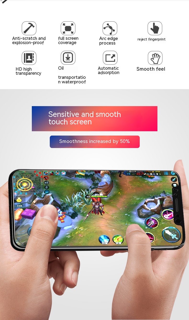 HD Tempered Glass Screen Protector For Mobile Phone - Thumbnail 10