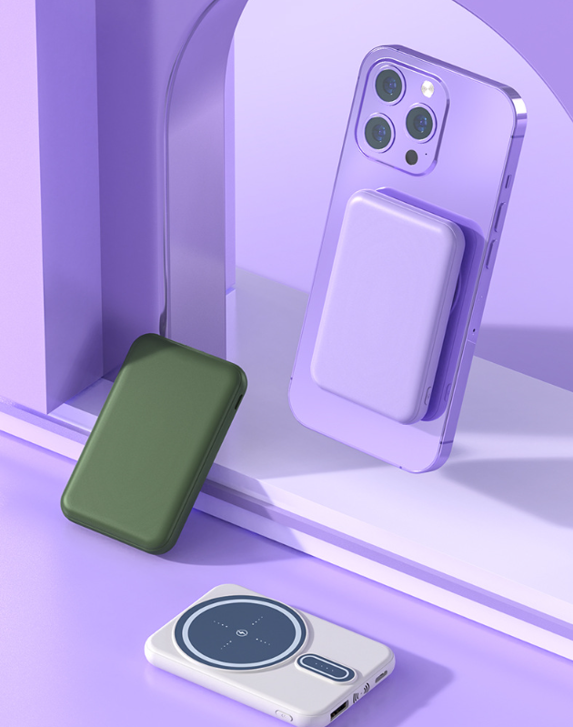 Magnetic Suction Charging Bank Wireless Charging Bank Mobile Power Supply - Thumbnail 2