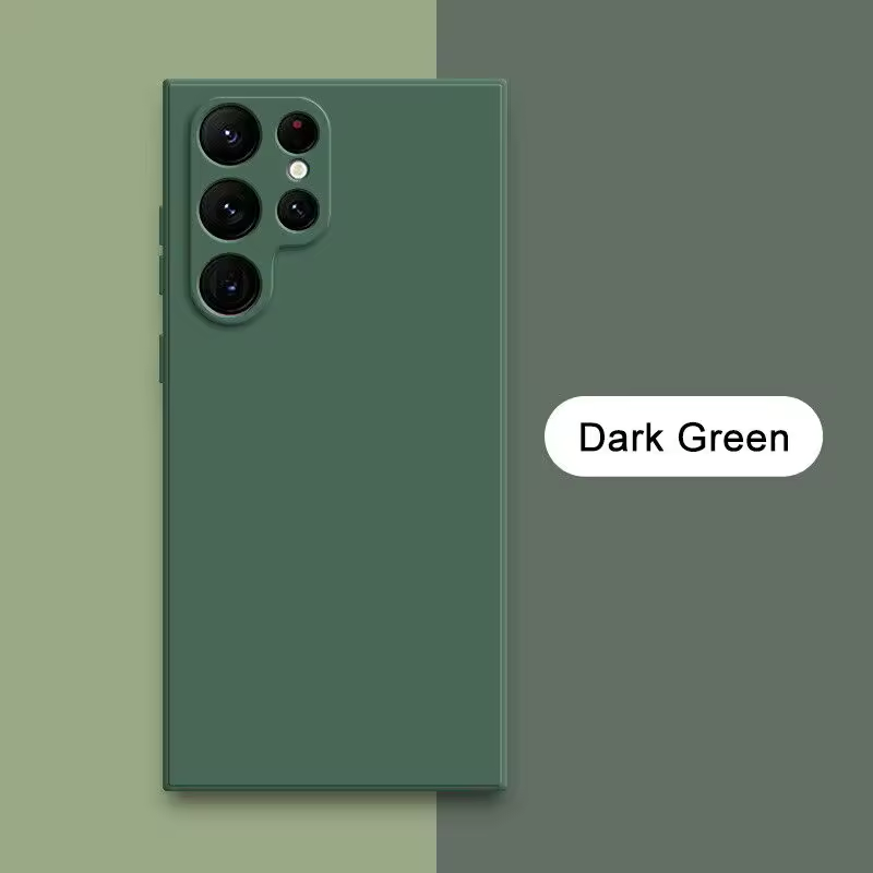 Square Liquid Silicone Case For Samsung Galaxy S24 S23 S22 Ultra S21 S20 FE Plus A52 S25 Camera Protection Soft Candy Case Cover - Thumbnail 2