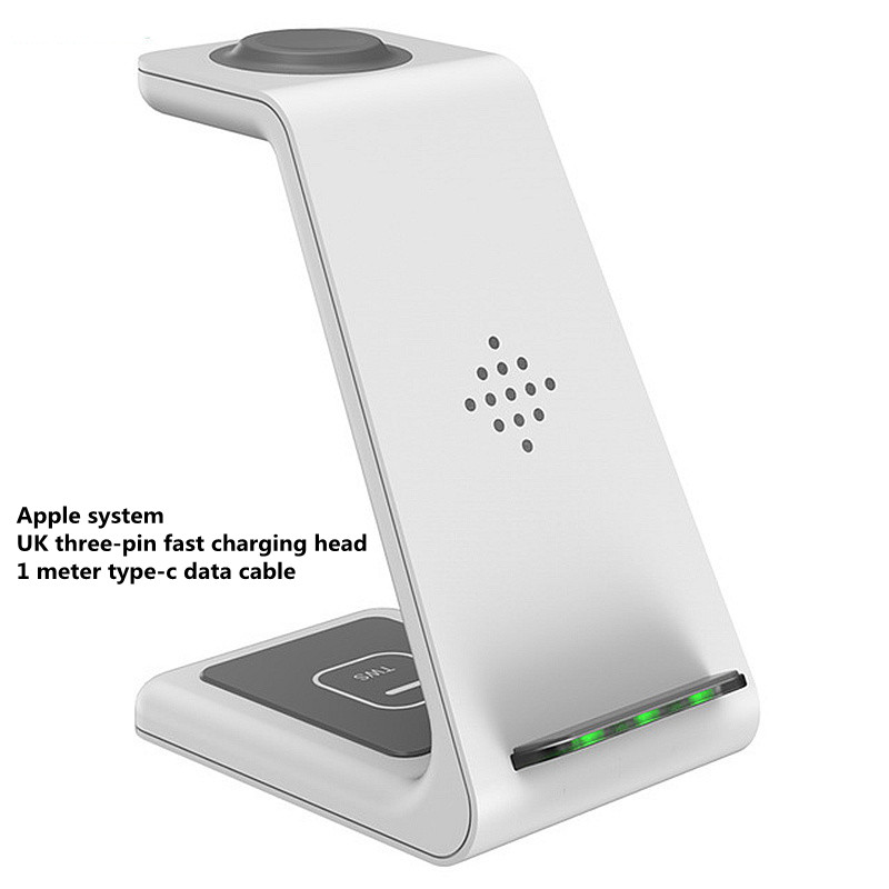 3 In 1 Fast Charging Station Wireless Charger Stand Wireless Quick Charge Dock For Phone Holder - Thumbnail 19