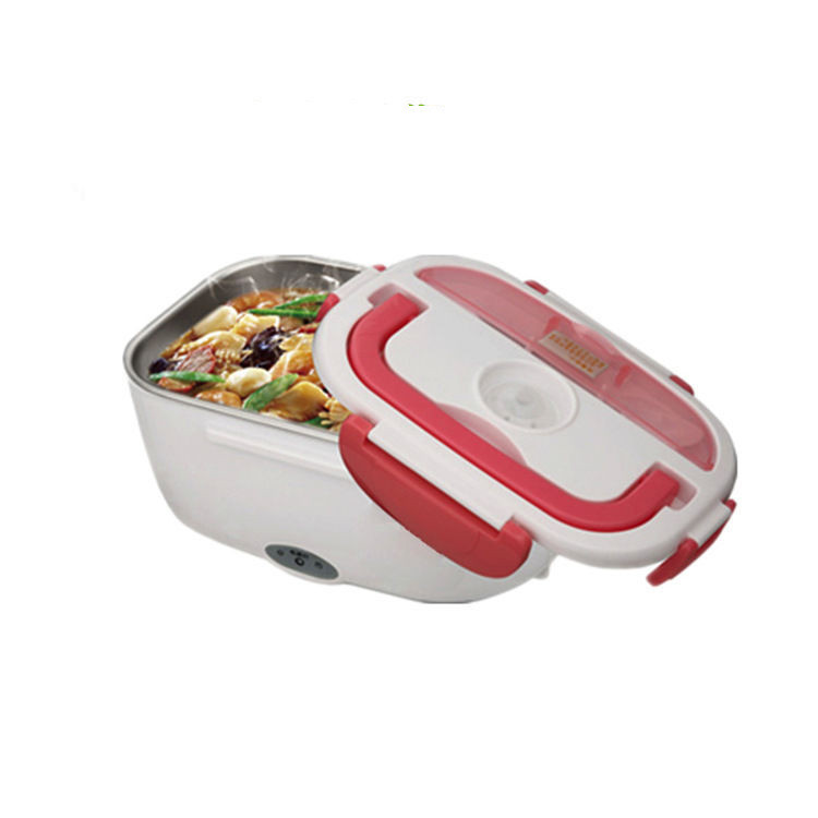 Insulated Lunch Box Large Capacity Heated Electric Lunch Box Stainless Steel Car Bento Box - Thumbnail 4