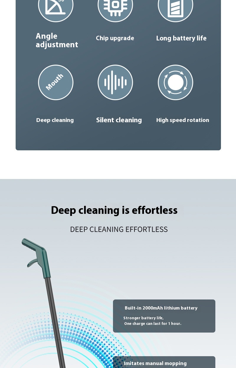 Lazy Wireless Home Sweeping And Mopping All-in-one Machine - Thumbnail 11