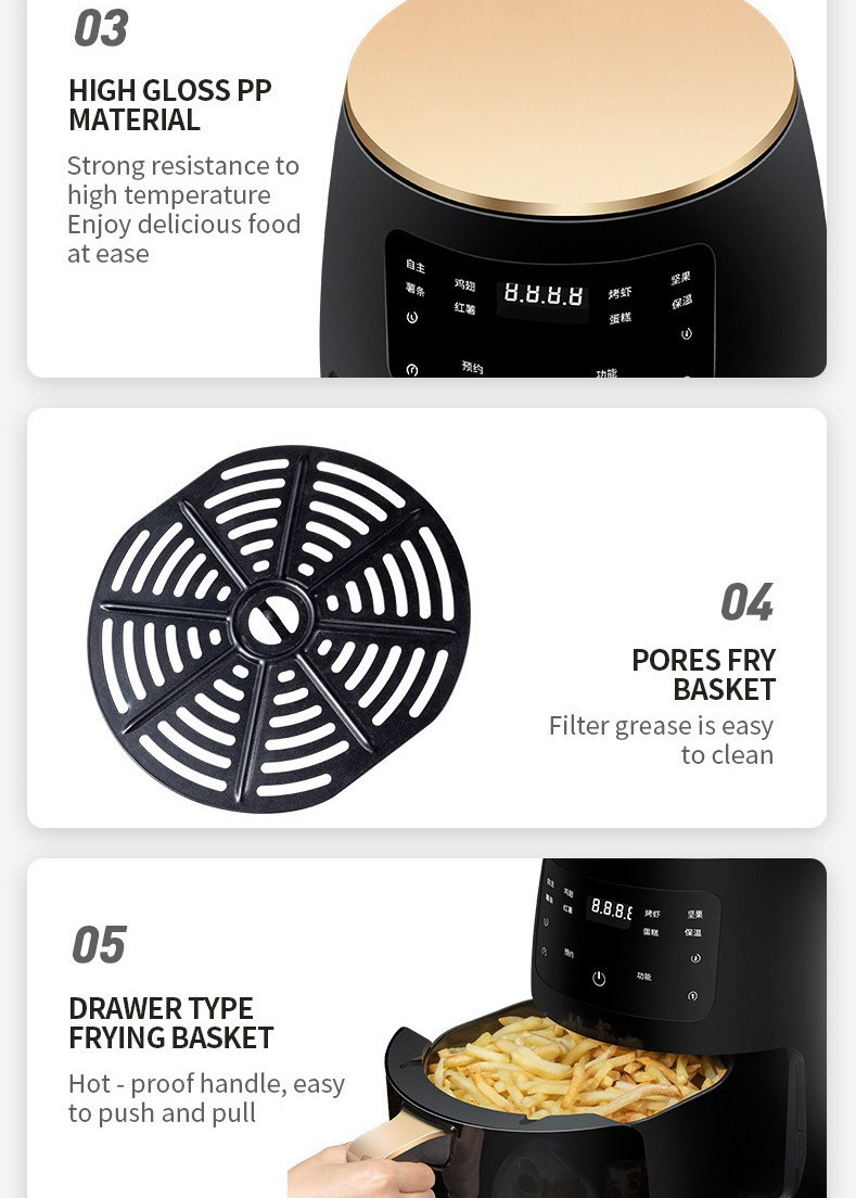 Air Fryer Smart Touch Home Electric Fryer - Thumbnail 8