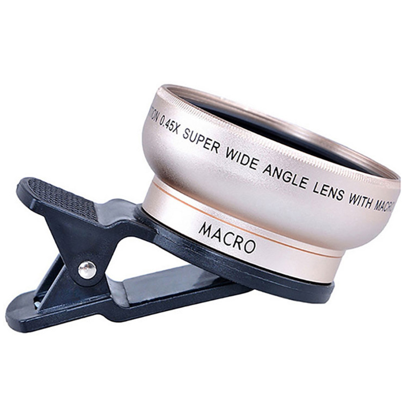 Mobile phone lens 0.45Xwide angle 12.5 times the macro external lens photography camera universal HD Combo - Thumbnail 5