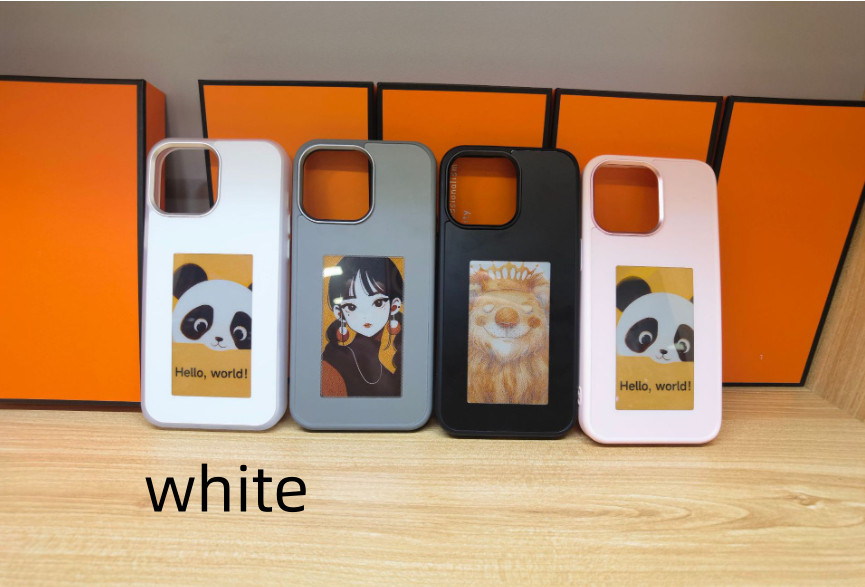 Four-color E-ink Screen Projection Screen DIY Phone Case - Thumbnail 4