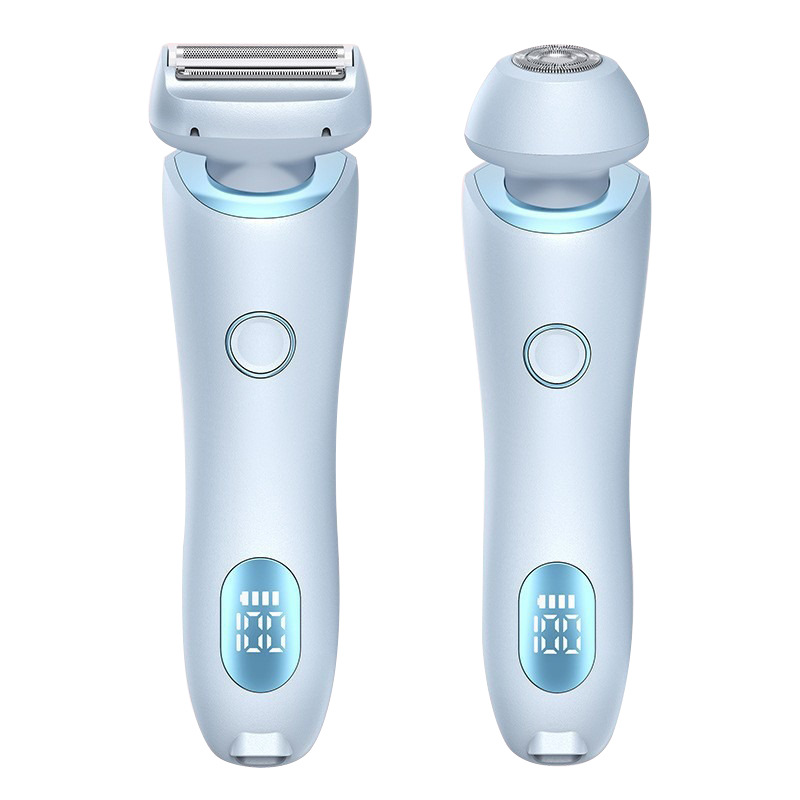 2 In 1 Hair Removal Epilator USB Rechargeable Trimmer Women Body Razor Face Leg Armpit Bikini Hand Pubic Shaver Hair Remover - Thumbnail 6