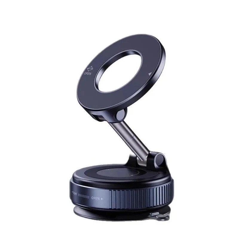 New foldable vacuum adsorption magnetic car phone holder 2025 suction cup dedicated navigation phone holder - Thumbnail 2