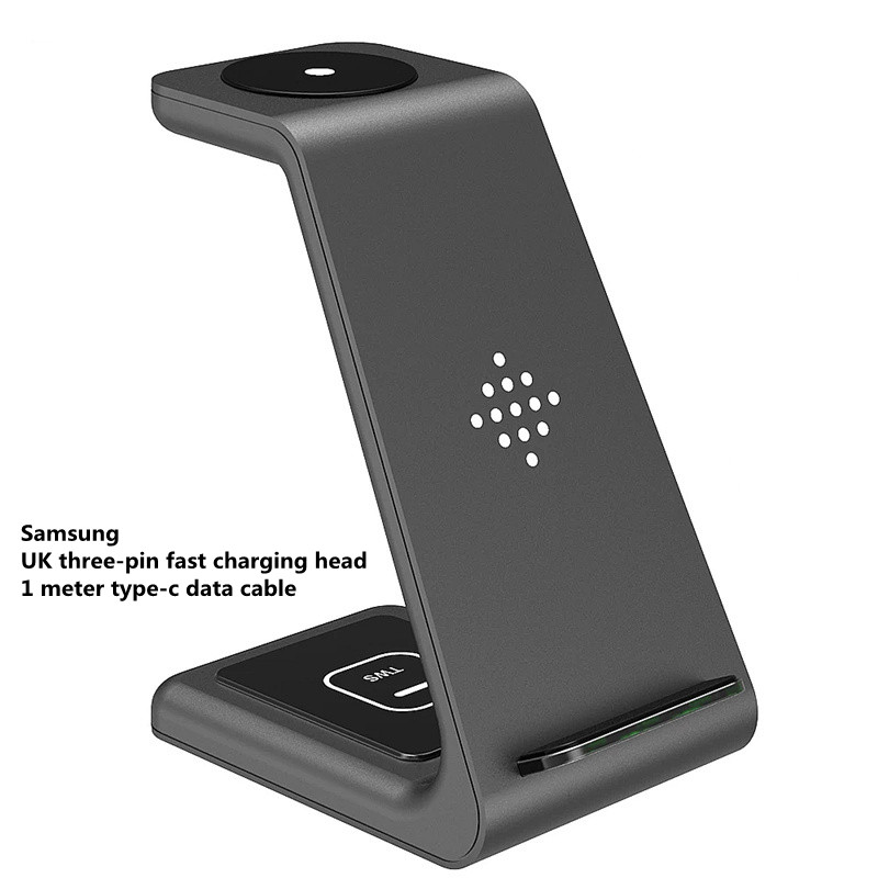 3 In 1 Fast Charging Station Wireless Charger Stand Wireless Quick Charge Dock For Phone Holder - Thumbnail 18