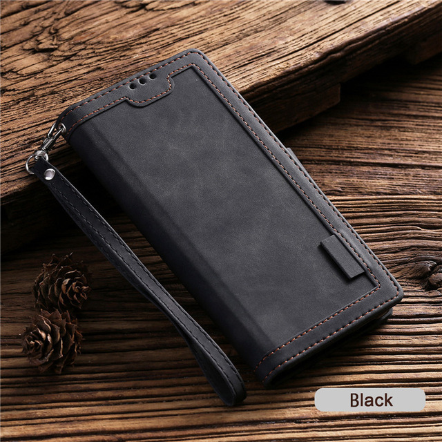 Leather Case For Samsung Galaxy S20FE A52 A72 A51 A71 A02S A42 A32 A01 A12 A21 A31 A41 A50 A70 A20 E A10 S A40 Flip Wallet Cover - Thumbnail 6