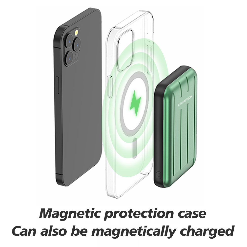 Wireless Charger Magnetic Power Bank 5000mAh Powerbank - Thumbnail 5