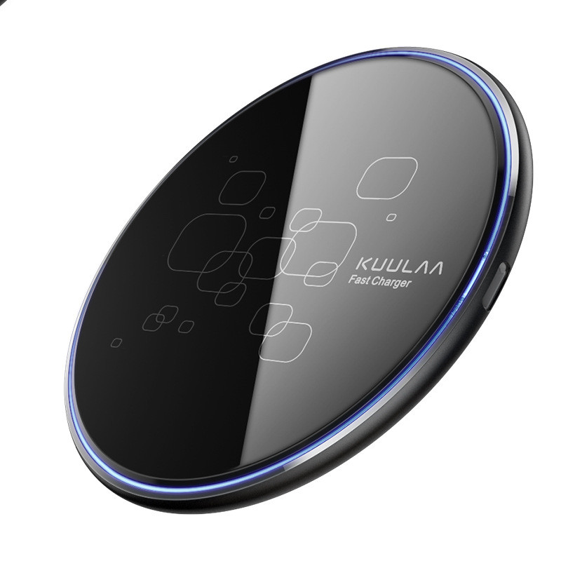 Wireless Charger Desktop Disc Ultra-thin Fast Charge Mobile Phone Wireless Charger - Thumbnail 3
