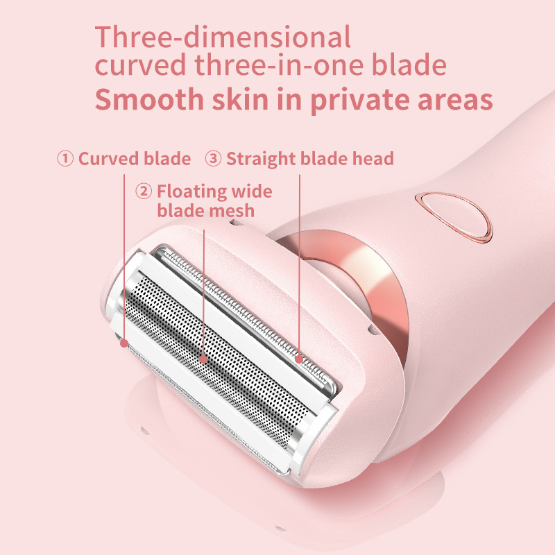 2 In 1 Hair Removal Epilator USB Rechargeable Trimmer Women Body Razor Face Leg Armpit Bikini Hand Pubic Shaver Hair Remover - Thumbnail 5