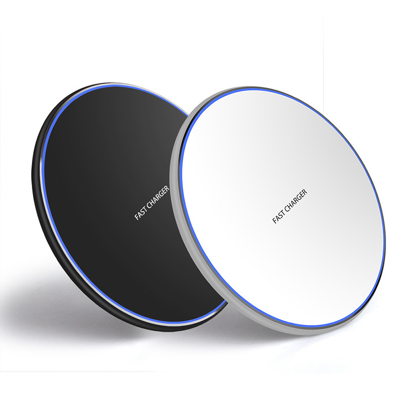 15W Fast Wireless Charger Disc Wireless Charging Base - Thumbnail 4