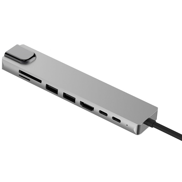 PD Eight-in-one Expansion Dock Usb Docking Station Type-c Hub Splitter - Thumbnail 3