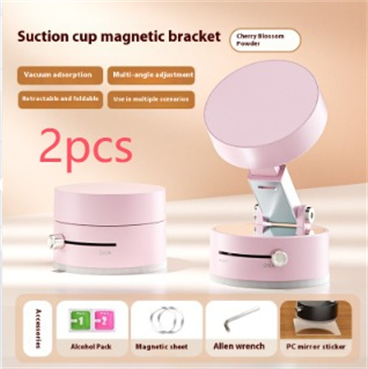 Foldable Magnetic Vacuum Car Phone Holder Foldable Suction Cup With Suction Cup Hands-Free Navigation For Smart Phone - Thumbnail 11