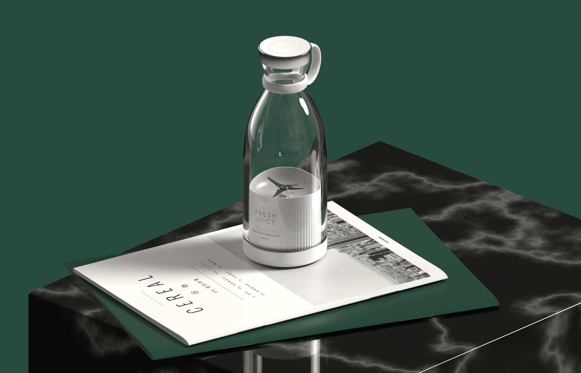 350ML Electric Juicer Blender Mixer USB Rechargeable Machine Household Portable Blender Maker Cup Kitchen Tool Kit - Thumbnail 7