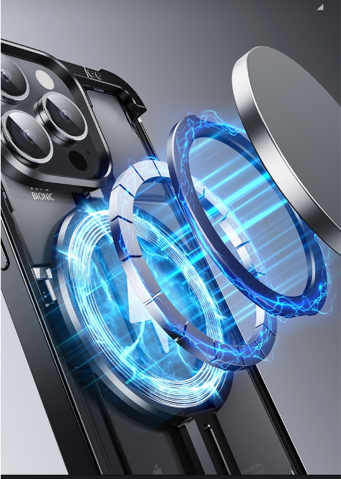 Metal Airbag Anti-fall Shell Phone Case Protective Shock Absorption Aerospace Grade Aluminum Holder Cover - Thumbnail 7