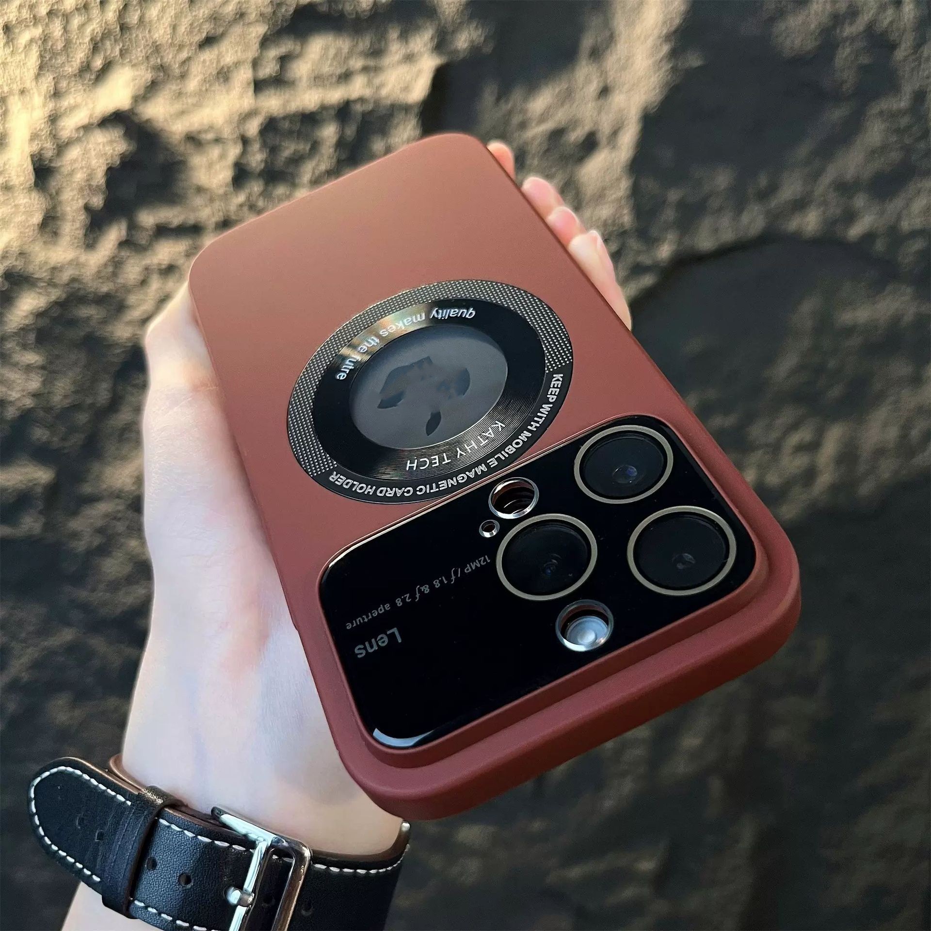 Magnetic Suction Large Window Protector Phone Case - Thumbnail 4