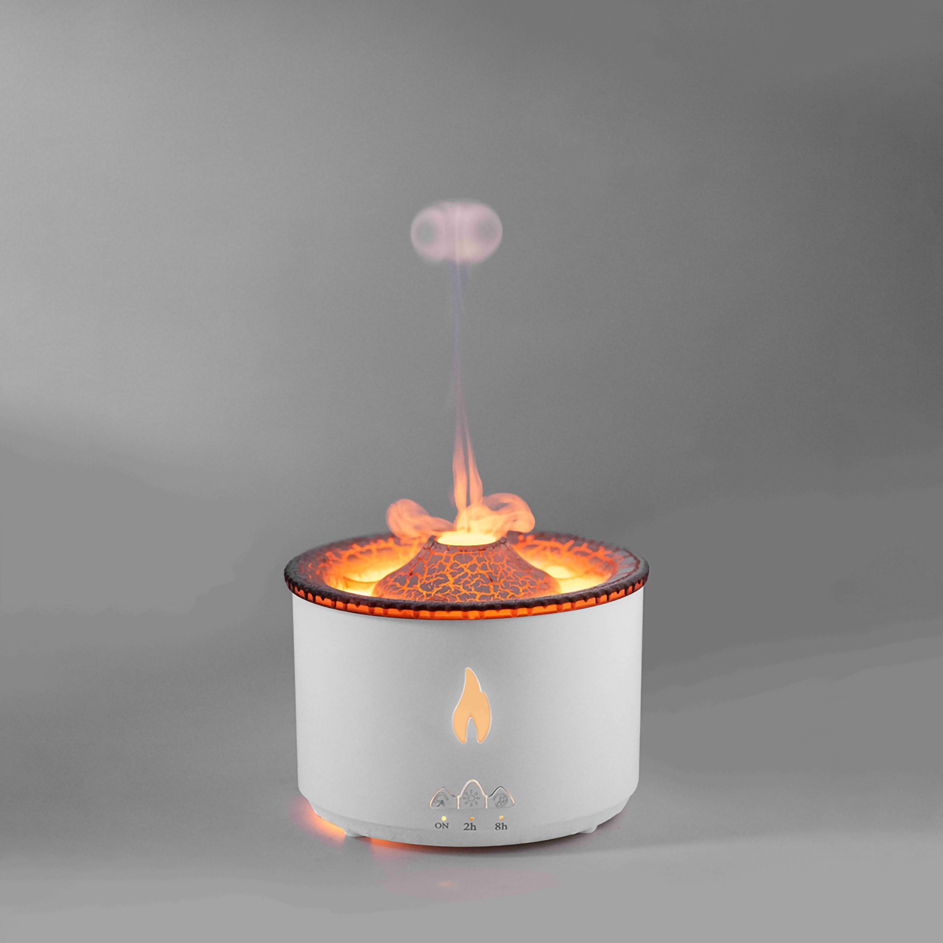 New Creative Ultrasonic Essential Oil Humidifier Volcano Aromatherapy Machine Spray Jellyfish Air Flame Humidifier Diffuser - Thumbnail 11
