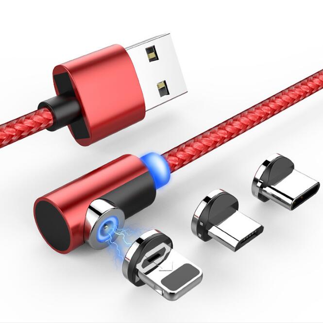 Nylon Braided Magnetic Mobile Phone Type-C Charging Cable