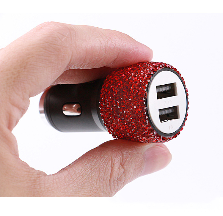 Luxury Portable Car charger with USB ports 2.0 - Thumbnail 2