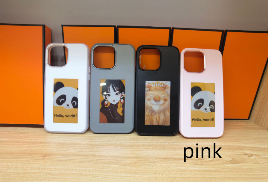 Four-color E-ink Screen Projection Screen DIY Phone Case - Thumbnail 7