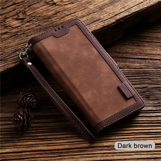 Leather Case For Samsung Galaxy S20FE A52 A72 A51 A71 A02S A42 A32 A01 A12 A21 A31 A41 A50 A70 A20 E A10 S A40 Flip Wallet Cover - Thumbnail 5