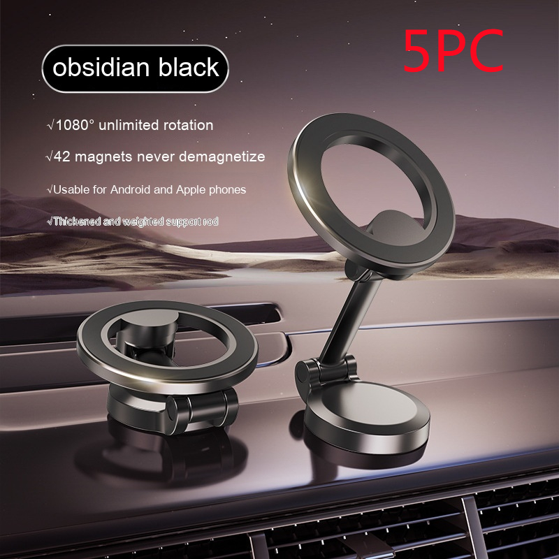 Magnetic Car Phone Mount All-Metal Foldable Phone Holder For Car Strongest Magnet Dashboard Phone Mount For Phone - Thumbnail 9