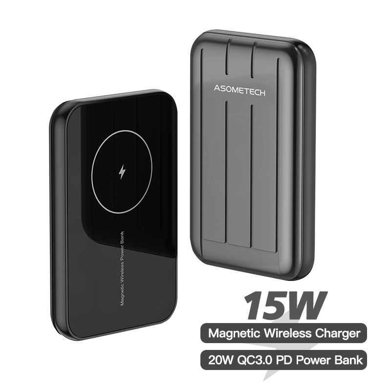 Wireless Charger Magnetic Power Bank 5000mAh Powerbank - Thumbnail 3