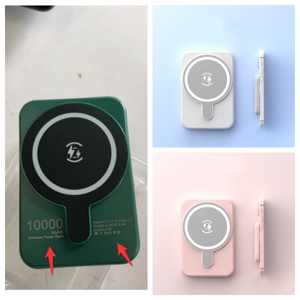 Mini Fast Charging Magnetic Wireless Power Bank 5000 MAh Portable - Thumbnail 17